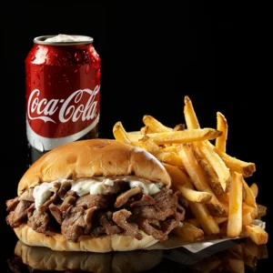 Menú kebab sólo carne